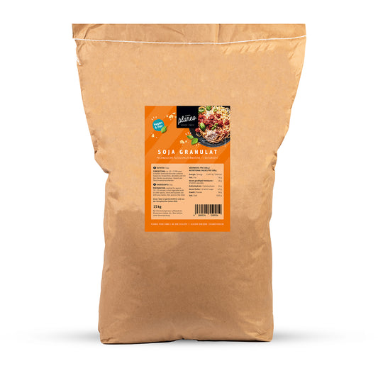 Du bist auf der Suche nach eine riesigen Menge Soja Granulat? Dann bist du mit dem Soja Granulat 15 kg Sack von planeo genau an der richtigen Adresse!