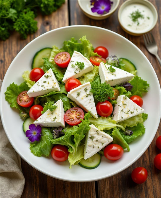 Die cremig vegane Kräuterkäse-Alternative nach der Du schon immer gesucht hast - der Mandelbert - Kräuter von planeo!