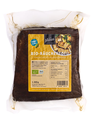 Hol Dir den BIO Räuchertofu 1300g Großpack von planeo, wenn Du von Räuchertofu einfach nicht genug bekommst!