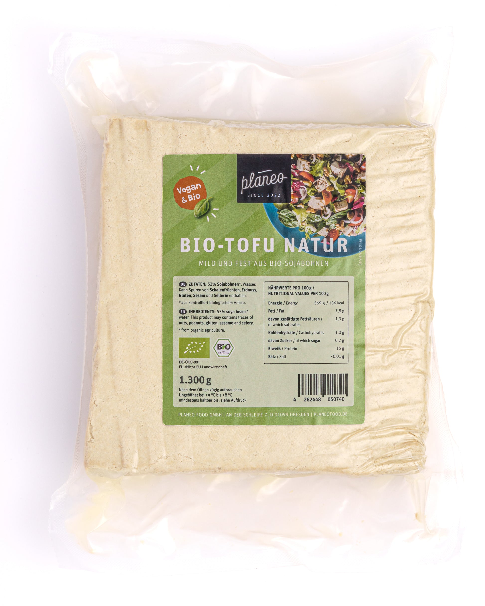 Für Alle, die einen großen Bedarf an BIO Tofu Natur von planeo haben, haben wir extra dieses Großpack im Angebot.