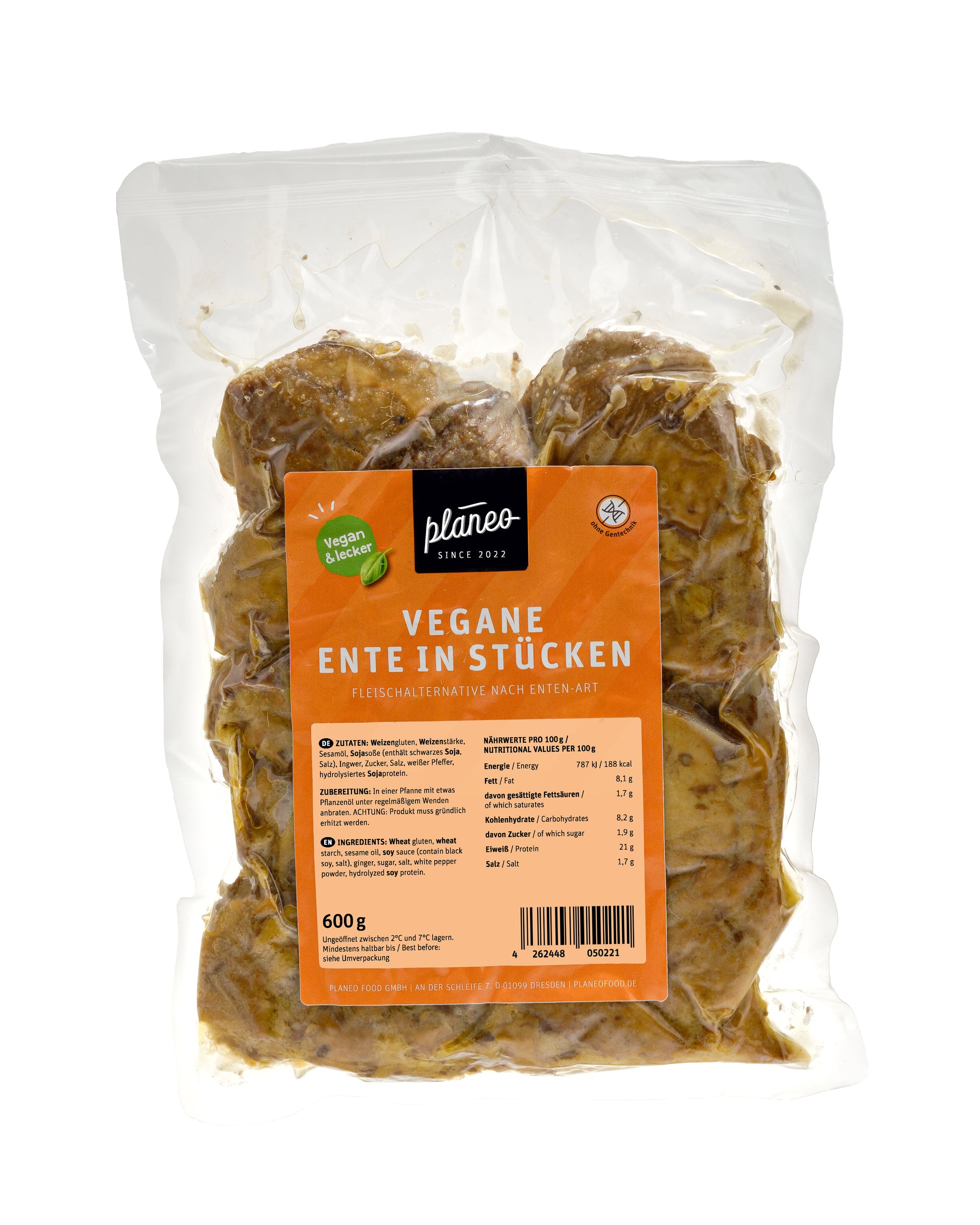 Mit der Veganen Ente in Stücken von planeo ist vegane Ente süß-sauer kein unerfüllter Traum mehr!