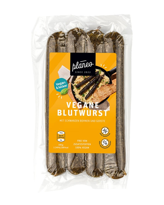 Vegane Blutwurst auf Bohnenbasis lecker und günstig bei planeo kaufen.