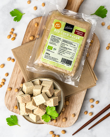 Der BIO Tofu Natur 200g von planeo ist ungekühlt lange lagerfähig und schmeckt einfach nur toll!