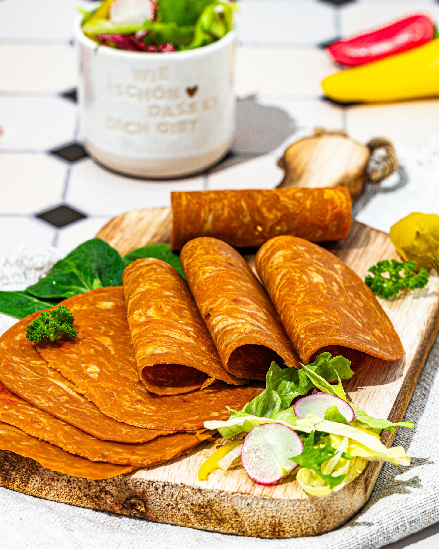 Ideal für kalten Aufschnitt oder belegtes Brot - unsere Baguette-Salami von planeo.