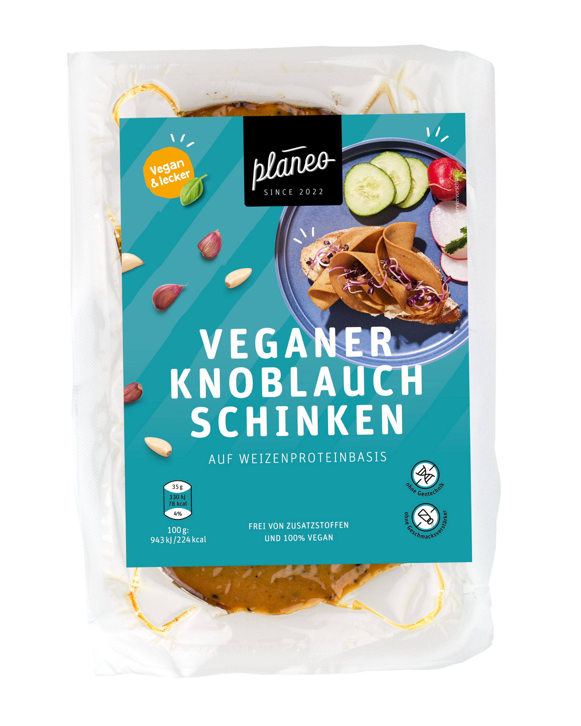 Veganer Knoblauch-Schinken lecker und günstig bei planeo kaufen! 