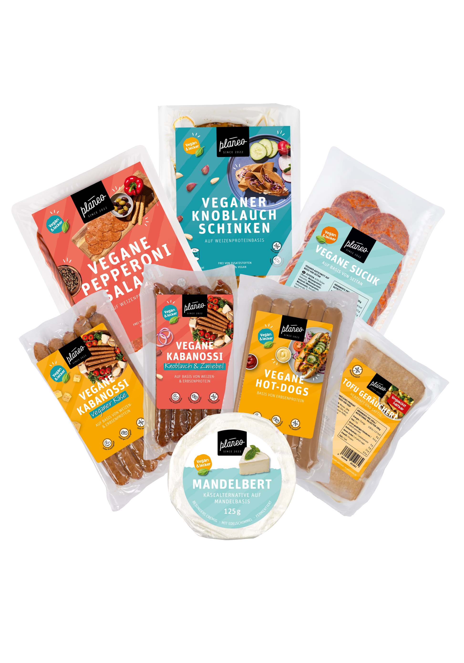 Wir helfen Euch beim nächsten Picknick und haben eine Auswahl der leckeren vegane Wurst- und Käsealternativen von planeo als Paket zusammengestellt.