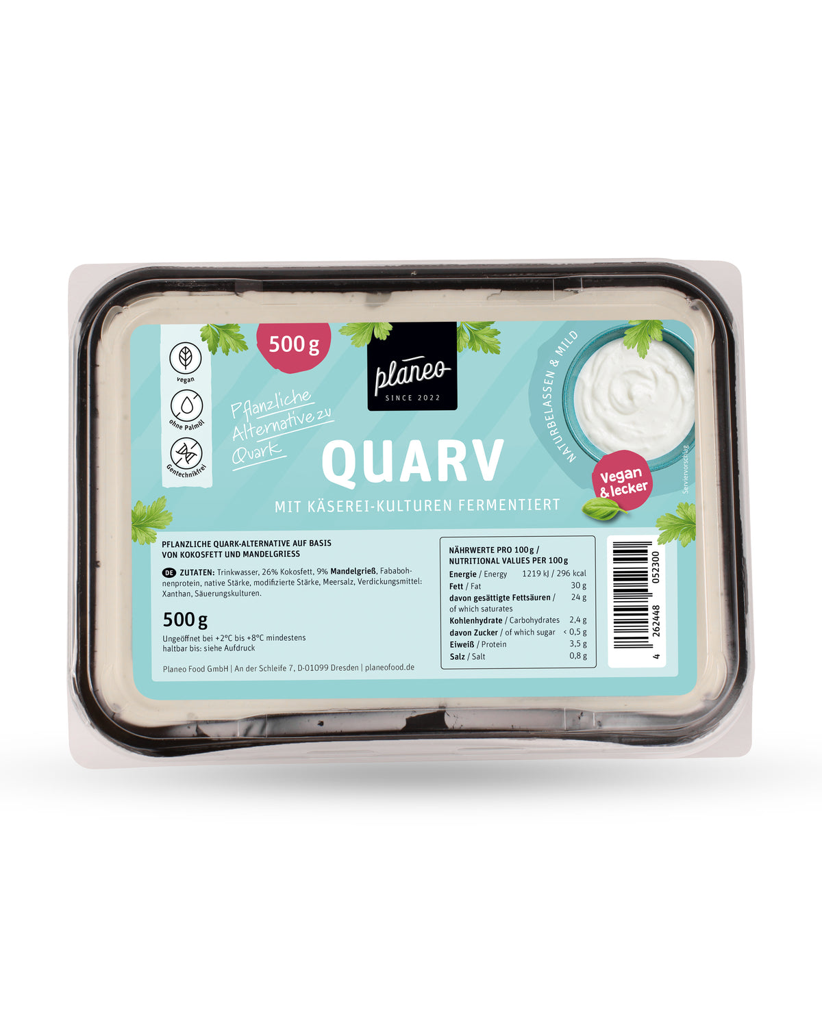 planeo - Quarv - vegane Quark-Alternative 500g