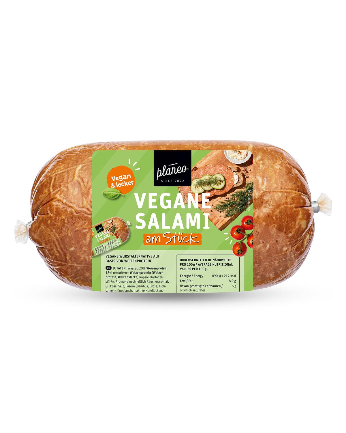 planeo - Vegane Salami am Stück 1kg