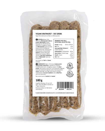planeo - Vegane Bratwurst - Die Grobe