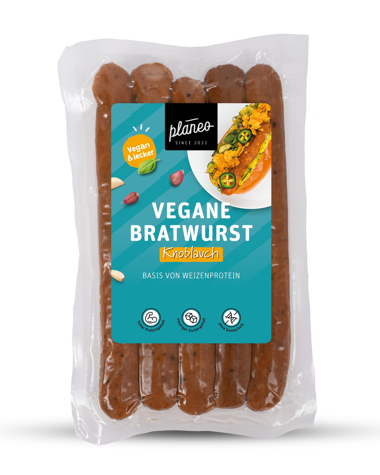 planeo - Vegane Bratwurst - Knoblauch