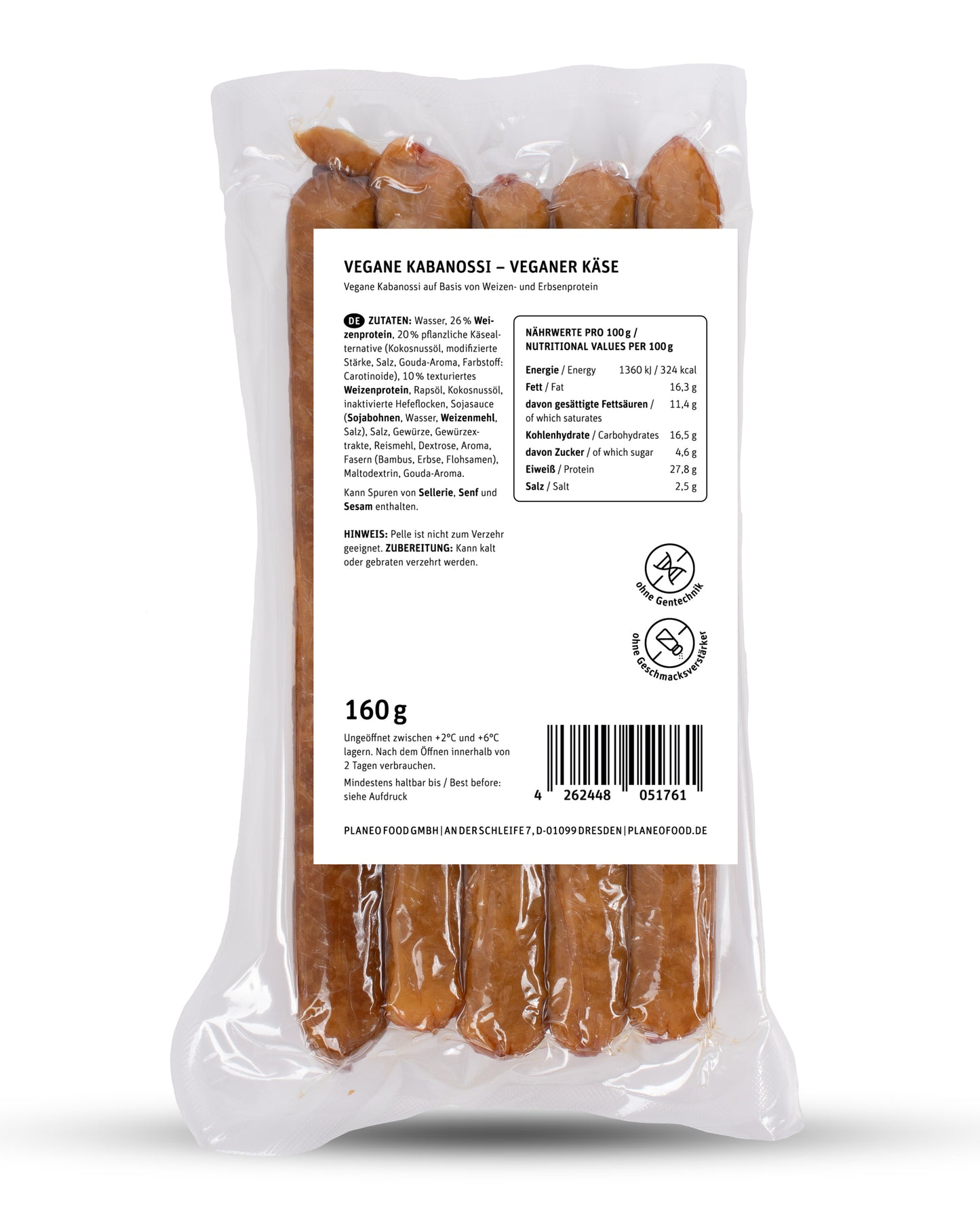 planeo - Vegane Kabanossi - Veganer Käse