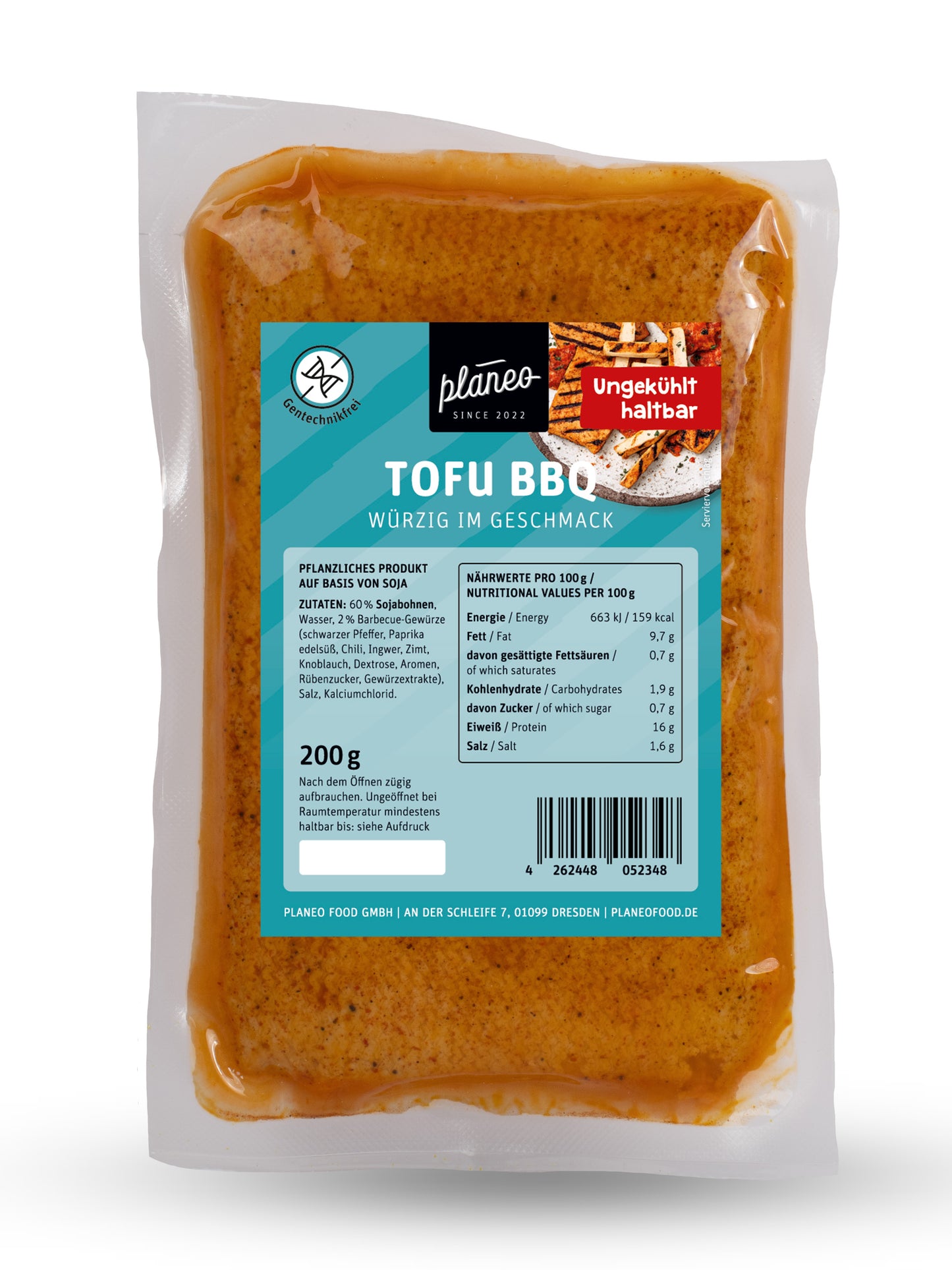 planeo - Tofu BBQ 200g ungekühlt