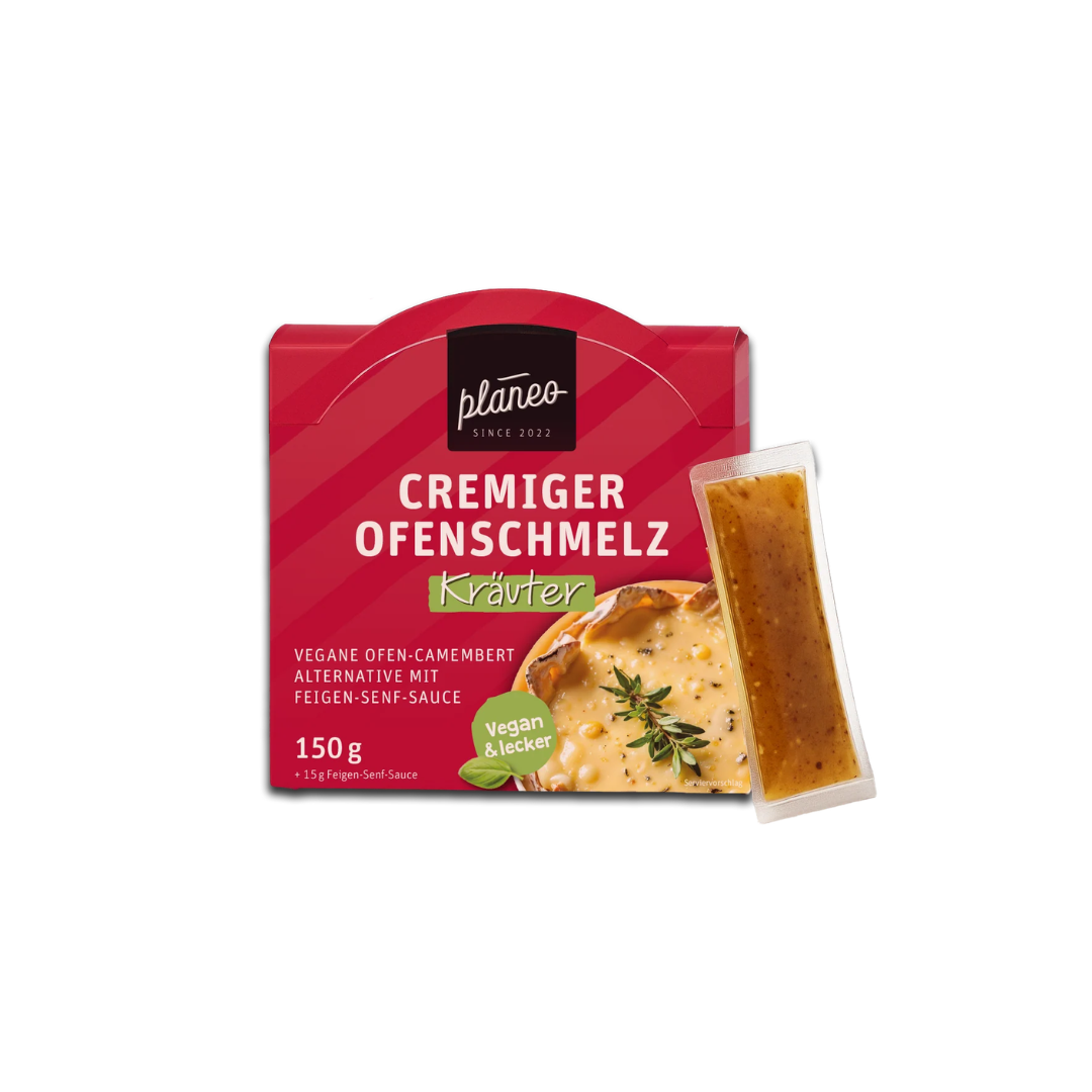planeo - Cremiger Ofenschmelz - Kräuter mit Feigen-Senf-Sauce